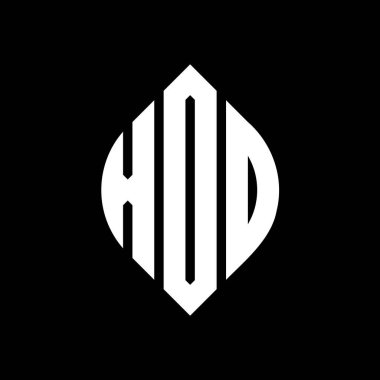 Çember ve elips şekilli XDO daire harf logosu tasarımı. Tipografik biçimli XDO elips harfleri. Üç baş harf daire şeklinde bir logo oluşturuyor. XDO Çemberi Amblemi Soyut Monogram Harf İşaretleme Vektörü.