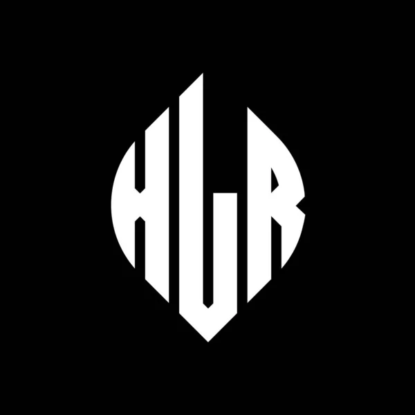 Xlr Círculo Carta Logotipo Design Com Forma Círculo Elipse Xlr —  Vetores de Stock