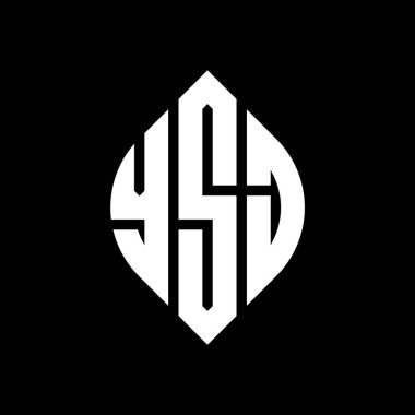 Çember ve elips şekilli YSJ daire harf logosu tasarımı. YSJ elips harfleri tipografik tarzda. Üç baş harf daire şeklinde bir logo oluşturuyor. YSJ Çember Amblemi Soyut Monogram Harf İşareti Vector.YSJ daire harfli logo tasarımı daire ve ellip