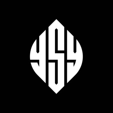 Çember ve elips şekilli YSY daire harf logosu tasarımı. YSY elips harfleri tipografik tarzda. Üç baş harf daire şeklinde bir logo oluşturuyor. YSY Çember Amblemi Soyut Monogram Harf İşaretleme Vektörü.