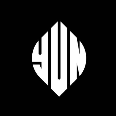 Çember ve elips şekilli YVN daire harf logosu tasarımı. YVN elips harfleri tipografik tarzda. Üç baş harf daire şeklinde bir logo oluşturuyor. YVN Çember Amblemi Soyut Monogram Harf İşaretleyici Vektörü.