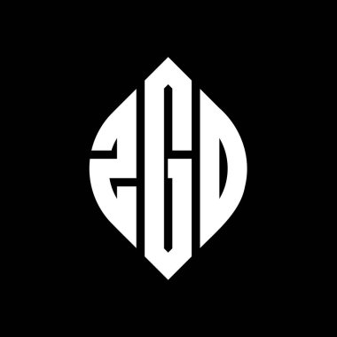 ZGO daire harf logosu dizaynı daire ve elips şeklinde. ZGO elips harfleri tipografik tarzda. Üç baş harf daire şeklinde bir logo oluşturuyor. ZGO Çember Amblemi Soyut Monogram Harf İşaretleme Vektörü.