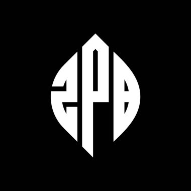 Çember ve elips şekilli ZPB daire harf logosu tasarımı. Tipografik tarzda ZPB elips harfleri. Üç baş harf daire şeklinde bir logo oluşturuyor. ZPB Çember Amblemi Soyut Monogram Harf İşaretleme Vektörü.