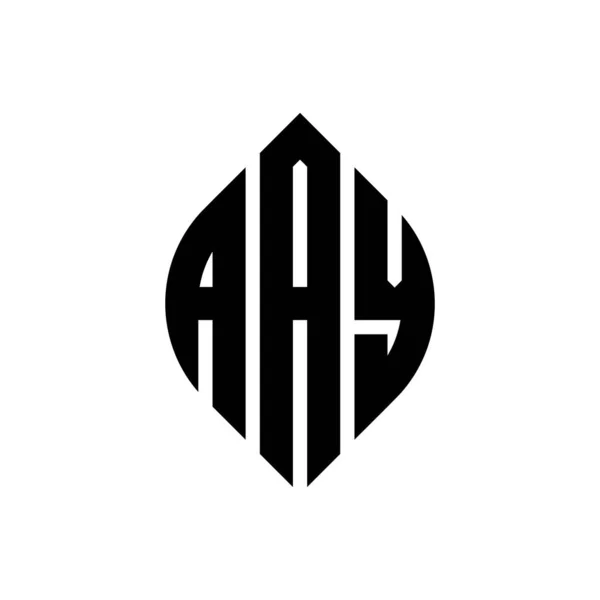 Aay Cirkel Bokstav Logotyp Design Med Cirkel Och Ellips Form — Stock vektor