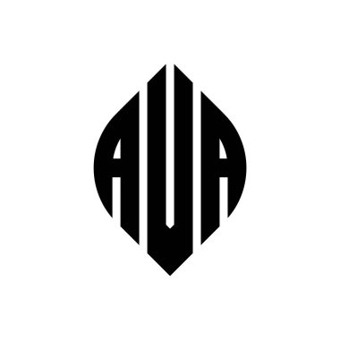 Dairesel ve elips şekilli AVA daire harfli logo tasarımı. Tipografik tarzda AVA elips harfleri. Üç baş harf daire şeklinde bir logo oluşturuyor. AVA Çember Amblemi Soyut Monogram Harf İşaretleyici Vektörü.