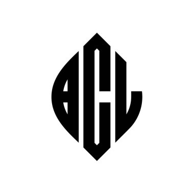 Çember ve elips şekilli BCL daire harf logosu tasarımı. Tipografik biçimli BCL elips harfleri. Üç baş harf daire şeklinde bir logo oluşturuyor. BCL Çember Amblemi Soyut Monogram Harf İşaretleyici Vektörü.