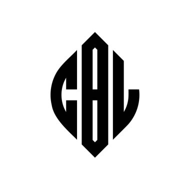 Çember ve elips şekilli CBL daire harf logosu tasarımı. Tipografik biçimli CBL elips harfleri. Üç baş harf daire şeklinde bir logo oluşturuyor. CBL Çember Amblemi Soyut Monogram Harf İşaretleyici Vektörü.