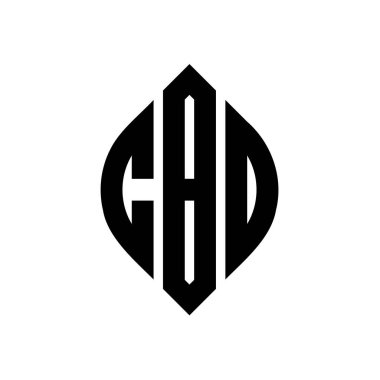 Çember ve elips şekilli CBO daire harf logosu tasarımı. Tipografik tarzda CBO elips harfleri. Üç baş harf daire şeklinde bir logo oluşturuyor. CBO Çemberi Amblemi Soyut Monogram Harf İşaretleyici Vektörü.