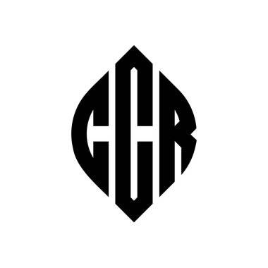 Çember şeklinde ve elips şekilli CCR daire harf logosu tasarımı. Tipografik tarzda CCR elips harfleri. Üç baş harf daire şeklinde bir logo oluşturuyor. CCR Çember Amblemi Soyut Monogram Harf İşaretleme Vektörü.