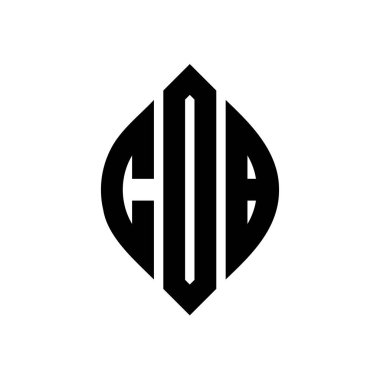Çember ve elips şekilli CDB daire harf logosu tasarımı. Tipografik biçimli CDB elips harfleri. Üç baş harf daire şeklinde bir logo oluşturuyor. CDB Çember Amblemi Soyut Monogram Harf İşaretleme Vektörü.