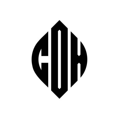 Çember ve elips şekilli CDX daire harf logosu tasarımı. Tipografik biçimli CDX elips harfleri. Üç baş harf daire şeklinde bir logo oluşturuyor. CDX Çember Amblemi Soyut Monogram Harf İşaretleyici Vektörü.