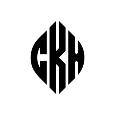 Çember ve elips şekilli CKX daire harf logosu tasarımı. Tipografik biçimli CKX elips harfleri. Üç baş harf daire şeklinde bir logo oluşturuyor. CKX Çember Amblemi Soyut Monogram Harf İşaretleyici Vektörü.