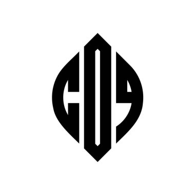 Çember ve elips şekilli COQ daire harf logosu tasarımı. COQ elips harfleri tipografik tarzda. Üç baş harf daire şeklinde bir logo oluşturuyor. COQ Çemberi Amblemi Soyut Monogram Harf İşaretleyici Vektörü.