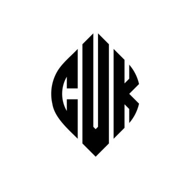 Çember ve elips şekilli CVK daire harf logosu tasarımı. Tipografik biçimli CVK elips harfleri. Üç baş harf daire şeklinde bir logo oluşturuyor. CVK Çember Amblemi Soyut Monogram Harf İşaretleyici Vektörü.
