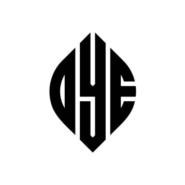 Çember ve elips şekilli DYF daire harf logosu tasarımı. Tipografik tarzda DYF elips harfleri. Üç baş harf daire şeklinde bir logo oluşturuyor. DYF Çember Amblemi Soyut Monogram Harf İşaretleyici Vektörü.