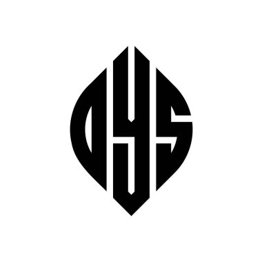 Daire şeklinde ve elips şekilli DYS daire şeklinde harf logosu tasarımı. Tipografik biçimli DYS elips harfleri. Üç baş harf daire şeklinde bir logo oluşturuyor. DYS Çember Amblemi Soyut Monogram Harf İşaretleme Vektörü.