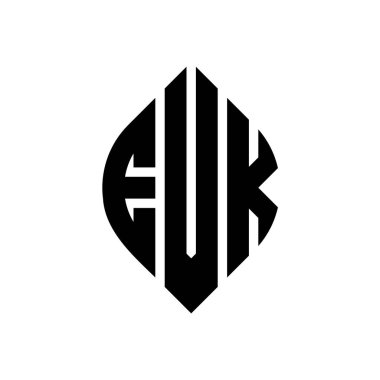 EVK daire harf logosu dizaynı daire ve elips şeklinde. EVK elips harfleri tipografik tarzda. Üç baş harf daire şeklinde bir logo oluşturuyor. EVK Çember Amblemi Soyut Monogram Harf İşaretleme Vektörü.