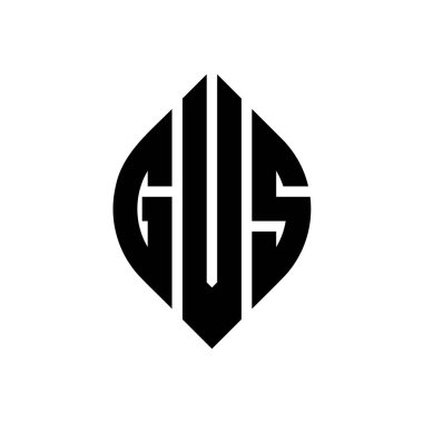 Çember ve elips şekilli GVS daire harf logosu tasarımı. Tipografik biçimli GVS elips harfleri. Üç baş harf daire şeklinde bir logo oluşturuyor. GVS Çember Amblemi Soyut Monogram Harf İşaretleyici Vektörü.