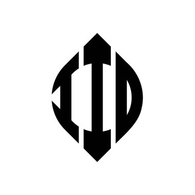 Çember ve elips şekilli IIO daire harf logosu tasarımı. Typographic stili IIO elips harfleri. Üç baş harf daire şeklinde bir logo oluşturuyor. IIO Çember Amblemi Soyut Monogram Harf İşaretleme Vektörü.