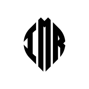 Çember ve elips şekilli IMR daire harf logosu tasarımı. Typographic tarzında IMR elips harfleri. Üç baş harf daire şeklinde bir logo oluşturuyor. IMR Çemberi Amblemi Soyut Monogram Harf İşaretleyici Vektörü.