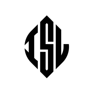 Çember ve elips şekilli ISL daire harf logosu tasarımı. ISL elips harfleri tipografik tarzda. Üç baş harf daire şeklinde bir logo oluşturuyor. ISL Çember Amblemi Soyut Monogram Harf İşaretleyici Vektörü.