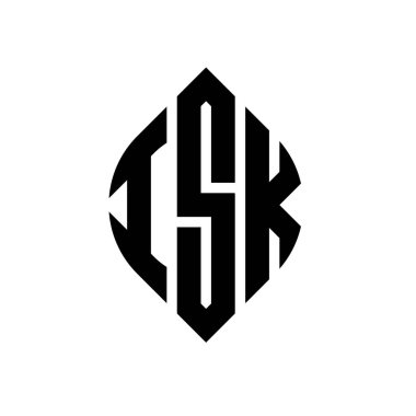 Çember ve elips şekilli ISK daire harf logosu tasarımı. ISK elips harfleri tipografik tarzda. Üç baş harf daire şeklinde bir logo oluşturuyor. ISK Çemberi Amblemi Soyut Monogram Harf İşareti Vector.ISK daire harf logosu tasarımıName