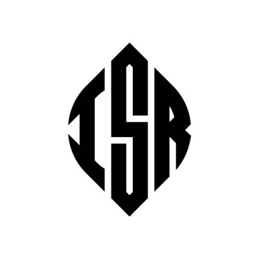 Çember ve elips şekilli ISR daire harf logosu tasarımı. ISR elips harfleri tipografik tarzda. Üç baş harf daire şeklinde bir logo oluşturuyor. ISR Çember Amblemi Soyut Monogram Harf İşaretleyici Vektörü.