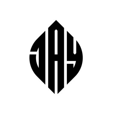 Daire ve elips şekilli JAY daire harf logosu tasarımı. Tipografik biçimli JAY elips harfleri. Üç baş harf daire şeklinde bir logo oluşturuyor. JAY Çember Amblemi Soyut Monogram Harf İşaretleyici Vektörü.