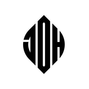 Daire ve elips şekilli JDH daire harf logosu tasarımı. Tipografik biçimli JDH elips harfleri. Üç baş harf daire şeklinde bir logo oluşturuyor. JDH Çember Amblemi Soyut Monogram Harf İşaretleyici Vektörü.