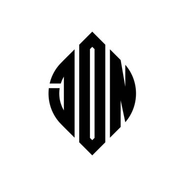 Daire ve elips şekilli JDN daire harfli logo tasarımı. Tipografik biçimli JDN elips harfleri. Üç baş harf daire şeklinde bir logo oluşturuyor. JDN Çember Amblemi Soyut Monogram Harf İşaretleyici Vektörü.