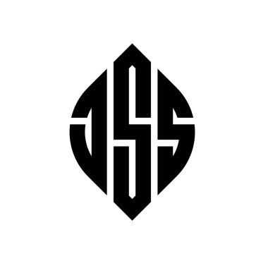 Daire ve elips şekilli JSS daire harf logosu tasarımı. Typographic tarzında JSS elips harfleri. Üç baş harf daire şeklinde bir logo oluşturuyor. JSS Çemberi Amblemi Soyut Monogram Harf İşaretleyici Vektörü.