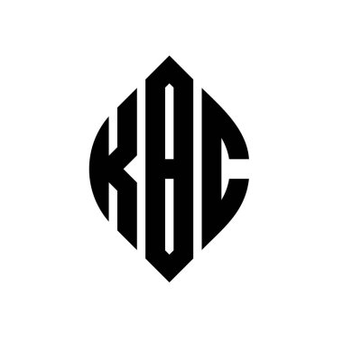 Çember ve elips şekilli KBC daire harf logosu tasarımı. Tipografik biçimli KBC elips harfleri. Üç baş harf daire şeklinde bir logo oluşturuyor. KBC Çember Amblemi Soyut Monogram Harf İşaretleyici Vektörü.