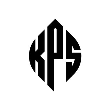 Çember ve elips şekilli KPS daire harf logosu tasarımı. KPS elips harfleri tipografik tarzda. Üç baş harf daire şeklinde bir logo oluşturuyor. KPS Çemberi Amblemi Soyut Monogram Harf İşaretleme Vektörü.