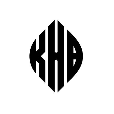 Çember ve elips şekilli KXB daire harf logosu tasarımı. Tipografik biçimli KXB elips harfleri. Üç baş harf daire şeklinde bir logo oluşturuyor. KXB Çember Amblemi Soyut Monogram Harf İşaretleyici Vektörü.
