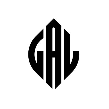 Çember ve elips şekilli LAL daire harf logosu tasarımı. Tipografik tarzda LAL elips harfleri. Üç baş harf daire şeklinde bir logo oluşturuyor. LAL Çemberi Amblemi Soyut Monogram Harf İşaretleyici Vektörü.
