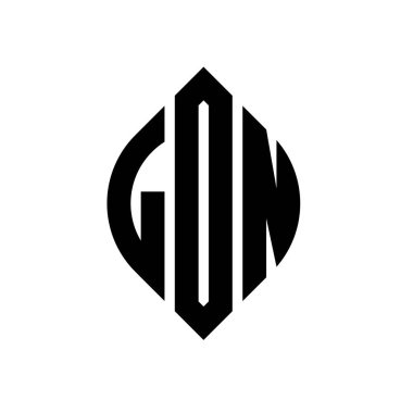 Çember ve elips şekilli LDN daire harf logosu tasarımı. Typographic tarzında LDN elips harfleri. Üç baş harf daire şeklinde bir logo oluşturuyor. LDN Çember Amblemi Soyut Monogram Harf İşaretleyici Vektörü.