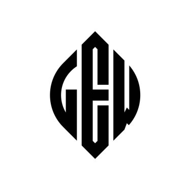 Çember ve elips şekilli LEW daire harf logosu tasarımı. LEW elips harfleri tipografik tarzda. Üç baş harf daire şeklinde bir logo oluşturuyor. LEW Çember Amblemi Soyut Monogram Harf İşaretleme Vektörü.