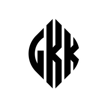 Çember ve elips şekilli LKK daire harf logosu tasarımı. LKK elips harfleri tipografik tarzda. Üç baş harf daire şeklinde bir logo oluşturuyor. LKK Çemberi Amblemi Soyut Monogram Harf İşaretleme Vektörü.
