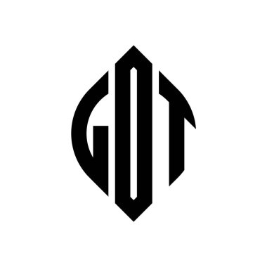Çember ve elips şekilli LOT daire harf logosu tasarımı. Tipografik şekilli LOT elips harfleri. Üç baş harf daire şeklinde bir logo oluşturuyor. LOT Çember Amblemi Soyut Monogram Harf İşaretleme Vektörü.