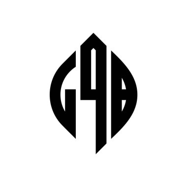 Çember ve elips şekilli LQB daire harf logosu tasarımı. Tipografik biçimli LQB elips harfleri. Üç baş harf daire şeklinde bir logo oluşturuyor. LQB Çember Amblemi Soyut Monogram Harf İşaretleyici Vektörü.
