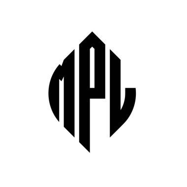 Çember ve elips şekilli MPL daire harf logosu tasarımı. MPL elips harfleri tipografik tarzda. Üç baş harf daire şeklinde bir logo oluşturuyor. MPL Çember Amblemi Soyut Monogram Harf İşaretleyici Vektörü.