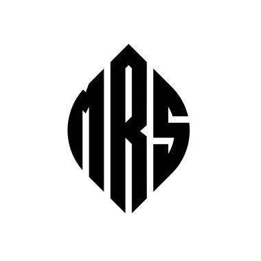 Dairesel ve elips şekilli Ms daire harf logosu tasarımı. Typographic tarzında elips harfler. Üç baş harf daire şeklinde bir logo oluşturuyor. MRS Çemberi Amblemi Soyut Monogram Harf İşaretleyici Vektörü.