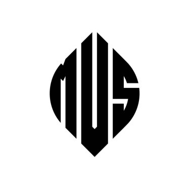 Çember ve elips şekilli MVS daire harf logosu tasarımı. Tipografik şekilli MVS elips harfleri. Üç baş harf daire şeklinde bir logo oluşturuyor. MVS Çember Amblemi Soyut Monogram Harf İşaretleyici Vektörü.