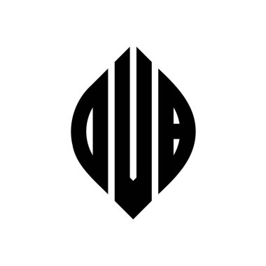 Çember ve elips şekilli OVB daire harf logosu tasarımı. Tipografik biçimli OVB elips harfleri. Üç baş harf daire şeklinde bir logo oluşturuyor. OVB Çember Amblemi Soyut Monogram Harf İşaretleyici Vektörü.