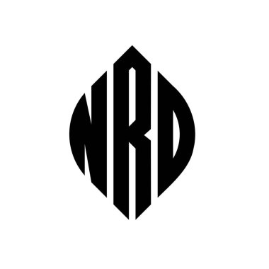 Çember ve elips şekilli NRO daire harf logosu tasarımı. Typographic tarzında NRO elips harfleri. Üç baş harf daire şeklinde bir logo oluşturuyor. NRO Çemberi Amblemi Soyut Monogram Harf İşaretleyici Vektörü.
