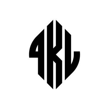 Çember ve elips şekilli QKL daire harf logosu tasarımı. Tipografik biçimli QKL elips harfleri. Üç baş harf daire şeklinde bir logo oluşturuyor. QKL Çember Amblemi Soyut Monogram Harf İşaretleyici Vektörü.