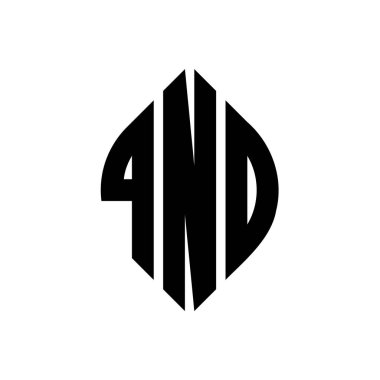 Çember ve elips şekilli QNO daire harf logosu tasarımı. Tipografik biçimli QNO elips harfleri. Üç baş harf daire şeklinde bir logo oluşturuyor. QNO Çember Amblemi Soyut Monogram Harf İşaretleme Vektörü.