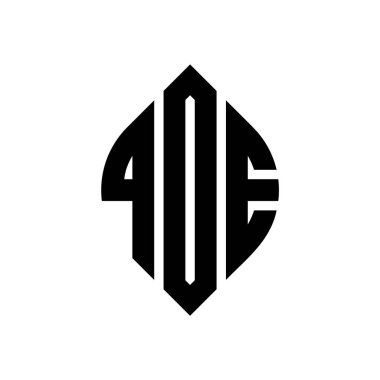 Çember ve elips şekilli QOE daire harf logosu tasarımı. QOE elips harfleri tipografik tarzda. Üç baş harf daire şeklinde bir logo oluşturuyor. QOE Çember Amblemi Soyut Monogram Harf İşaretleyici Vektörü.