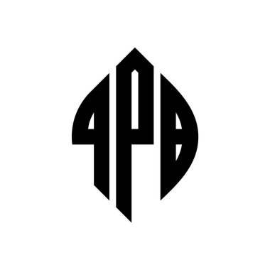 Çember ve elips şekilli QPB daire harf logosu tasarımı. QPB elips harfleri tipografik tarzda. Üç baş harf daire şeklinde bir logo oluşturuyor. QPB Çember Amblemi Soyut Monogram Harf İşaretleyici Vektörü.