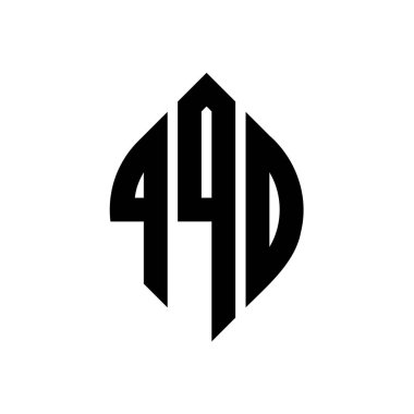 Çember ve elips şekilli QQO daire harf logosu tasarımı. QQO elips harfleri tipografik tarzda. Üç baş harf daire şeklinde bir logo oluşturuyor. QQO Çember Amblemi Soyut Monogram Harf İşaretleyici Vektörü.